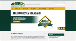 Desktop Screenshot of morrisseyconstruction.com