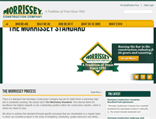 Tablet Screenshot of morrisseyconstruction.com